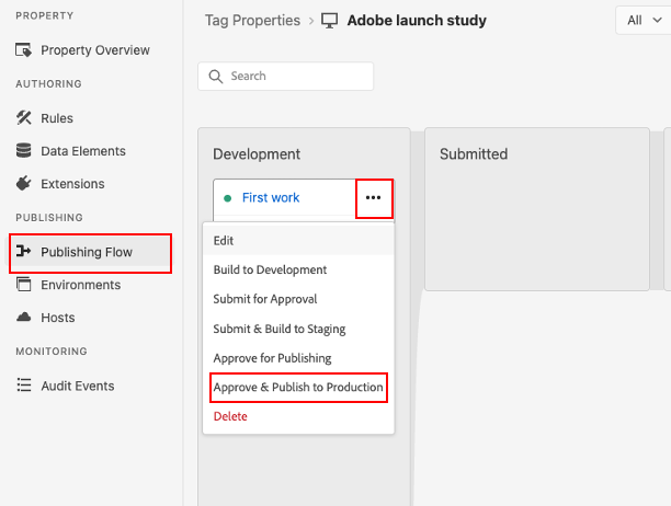 Adobe Data Collection(Adobe Launch) Publishing Flow