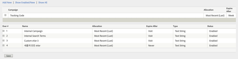 Adobe Analytics Conversion Variables Created